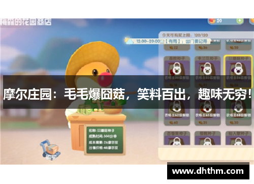 摩尔庄园：毛毛爆囧菇，笑料百出，趣味无穷！